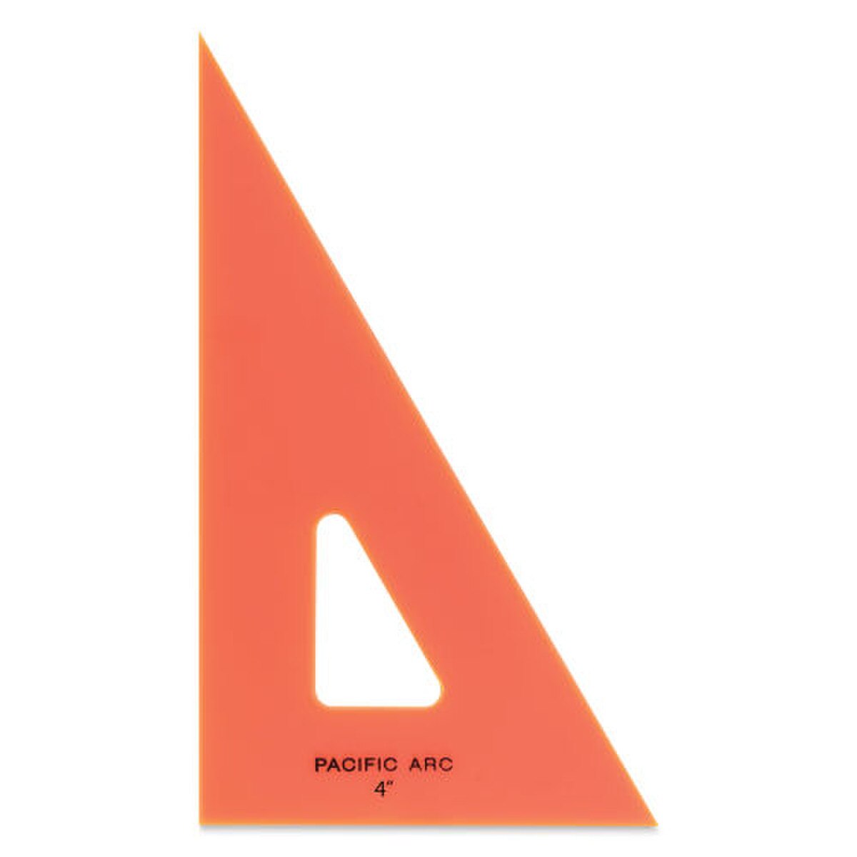 Professional Acrylic Fluorescent Triangle 30/90 degree 4"